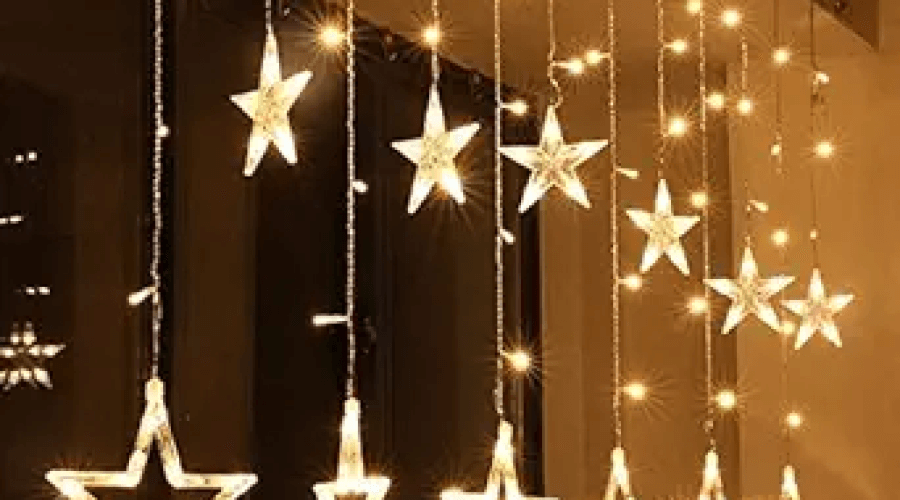 Star_shaped_string_curtain_lights_