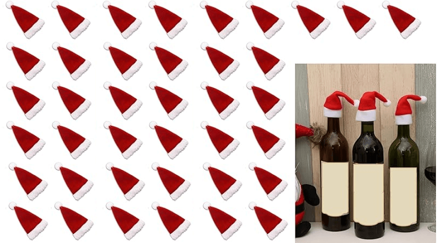 Mini_Santa_Caps_For_Bottle_decoration_on_Christmas