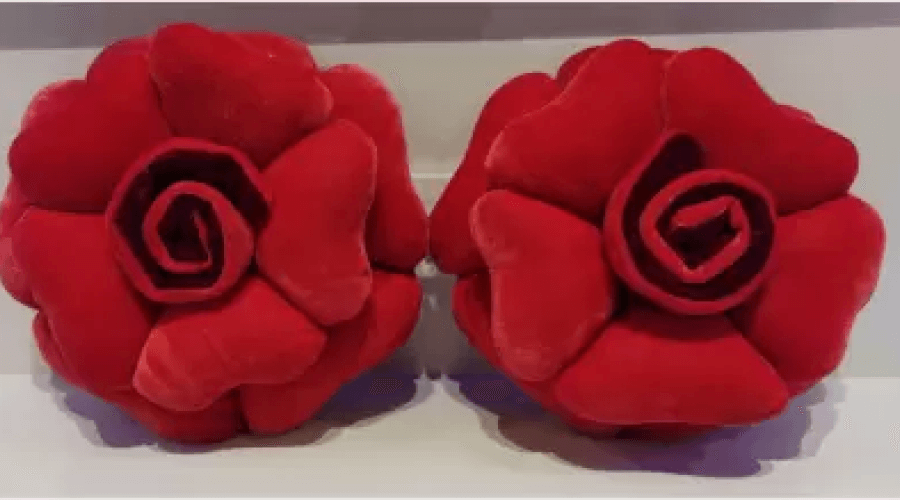 red_rose_pair_cushion_for_Christmas_Decoration